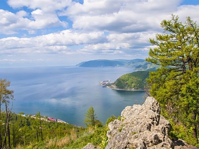 Jezero Bajkal - návrat do přírody - letecky